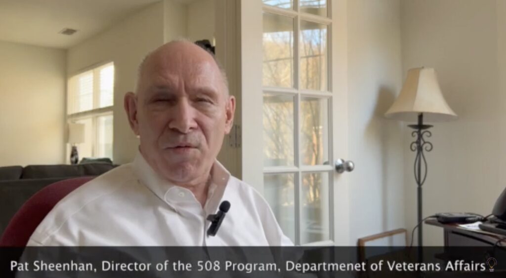 Pat Sheehan, Director of the 508 Program for the Department of Disabled Veterans